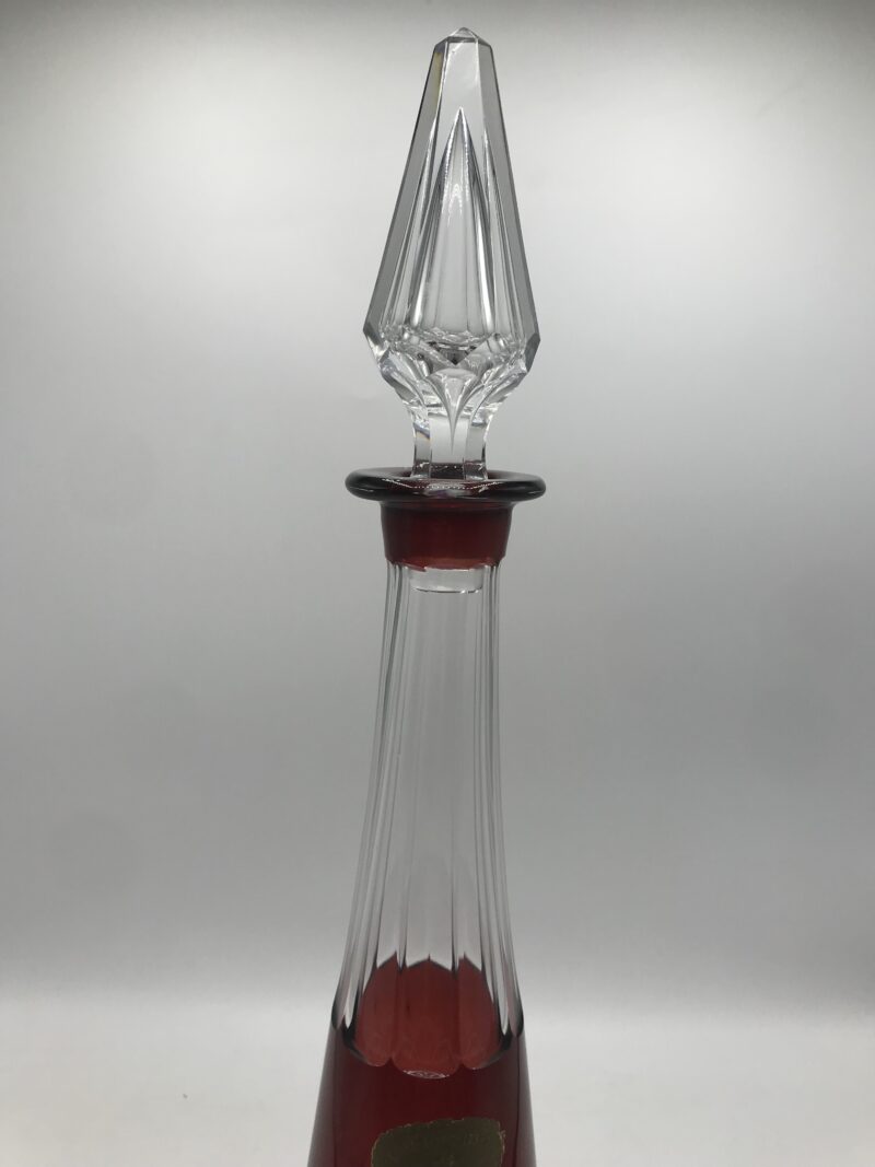 Carafe Art-déco en cristal signé Val st Lambert – Image 9