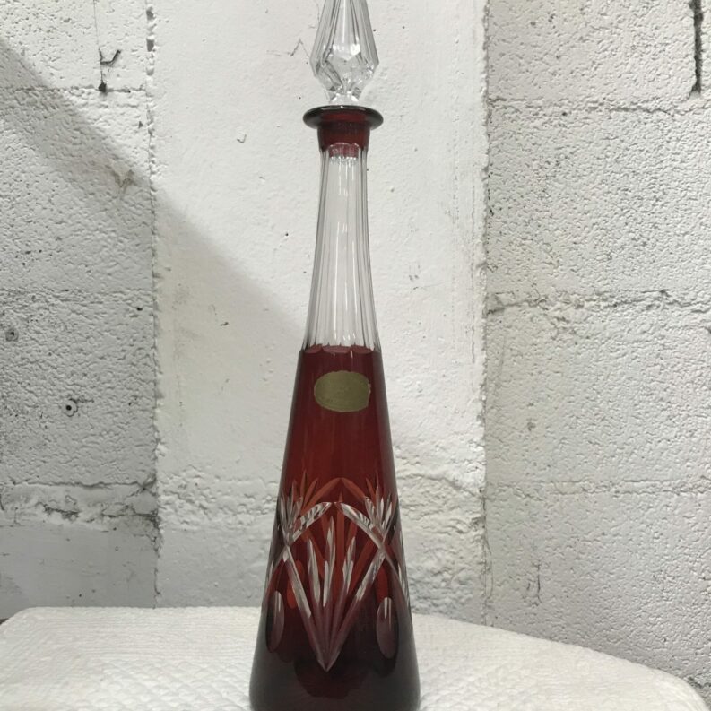 Carafe en cristal Val st Lambert