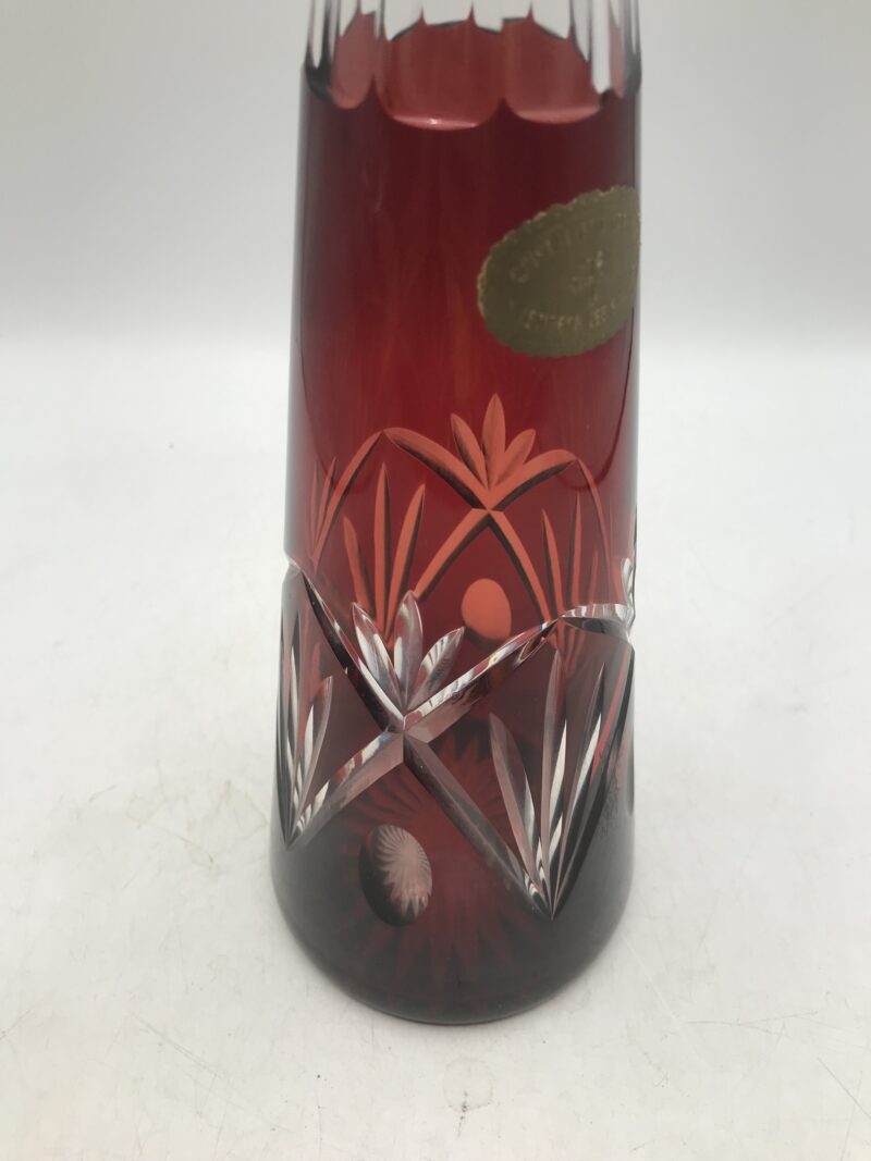 Carafe Art-déco en cristal signé Val st Lambert – Image 3