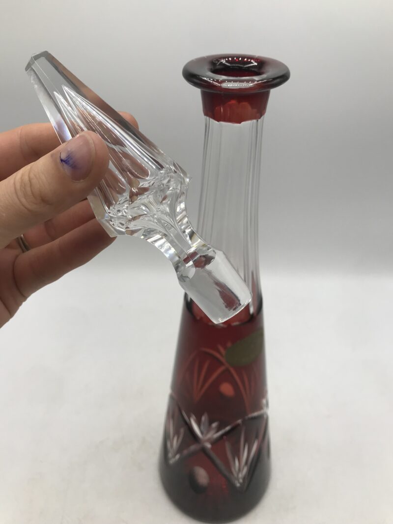 Carafe Art-déco en cristal signé Val st Lambert – Image 4