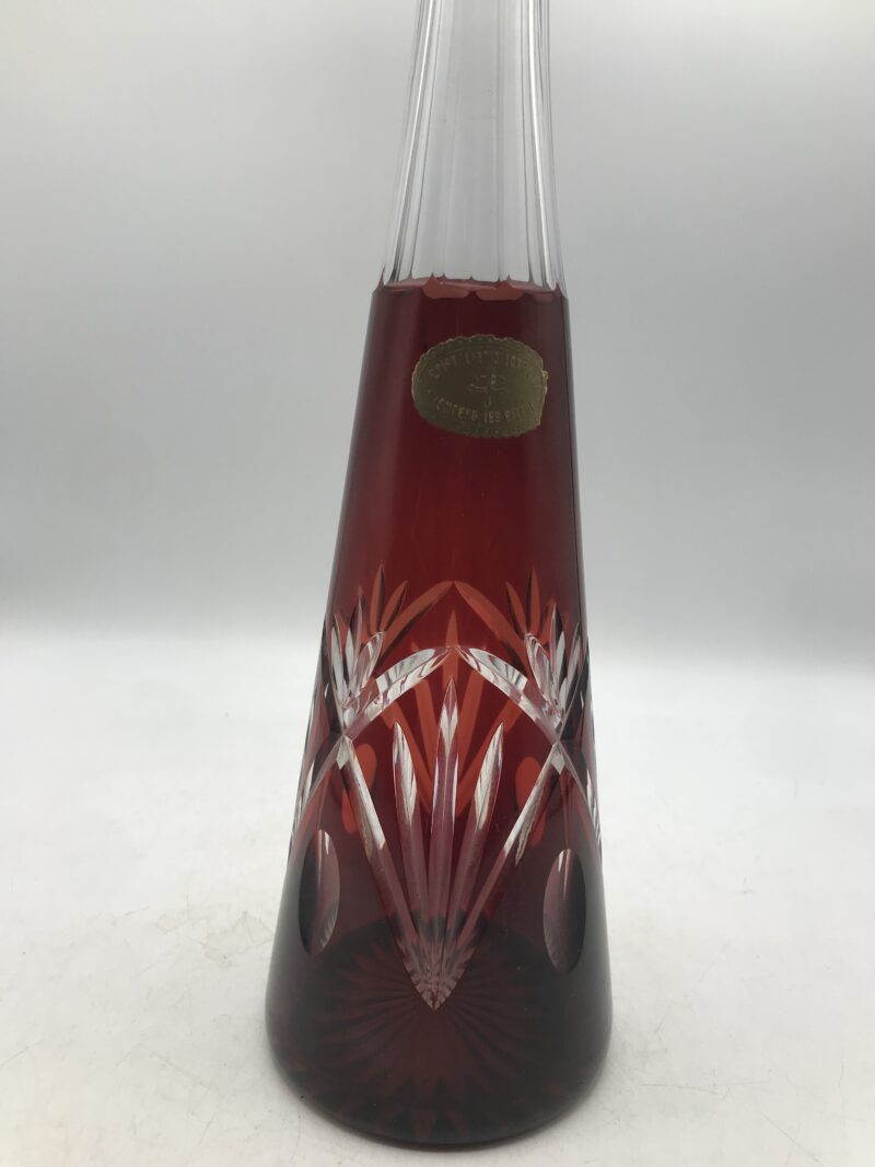 Carafe Art-déco en cristal signé Val st Lambert – Image 7