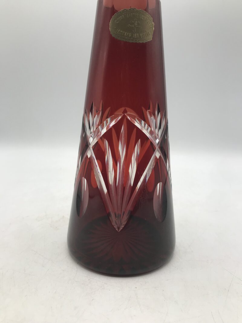 Carafe Art-déco en cristal signé Val st Lambert – Image 8