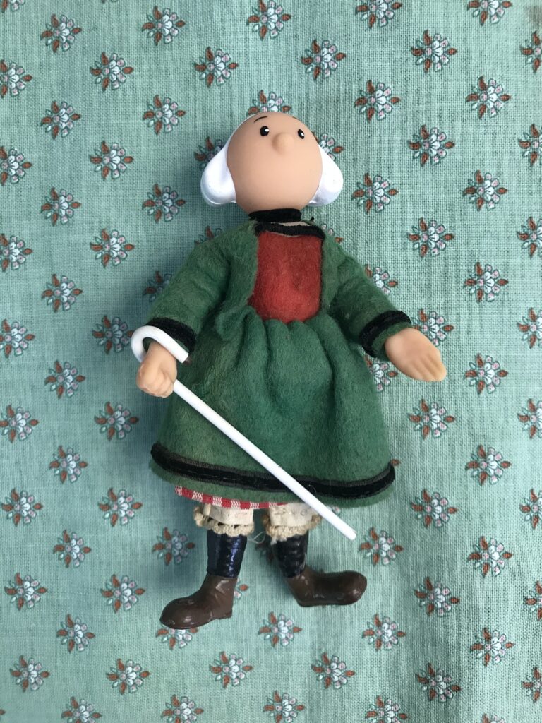 ANCIENNE POUPÉE BÉCASSINE LAINE TRICOT VINTAGE COLLECTION fait main EUR 5,00 - FR