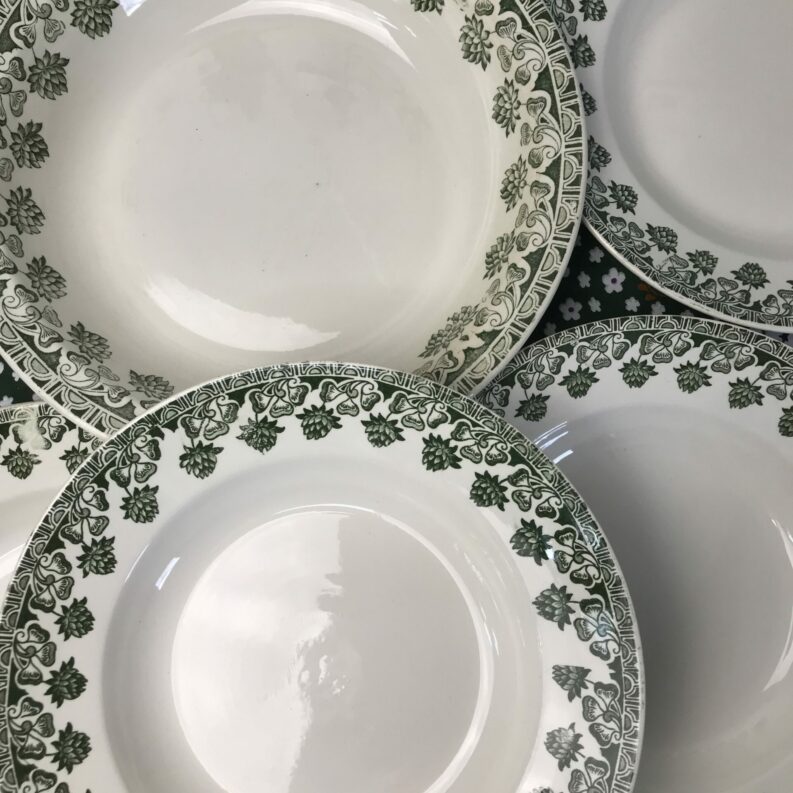 Lot de 5 pièces Badonviller collection "Trèfle"