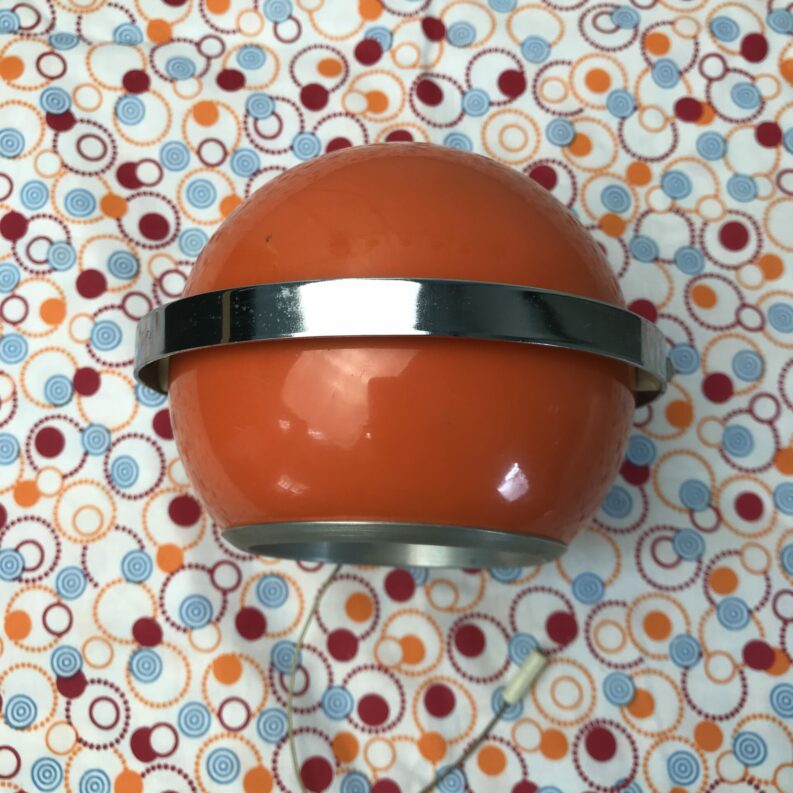 lampe boule orange