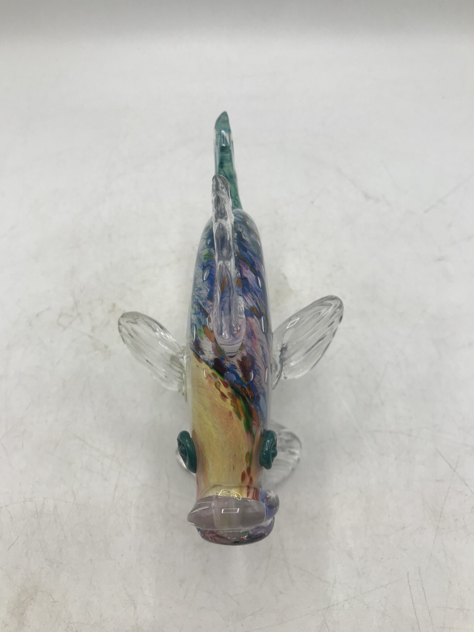 Grand Poisson En Verre épais - Jarre Ou Bonbonnière Décorative Vintage
