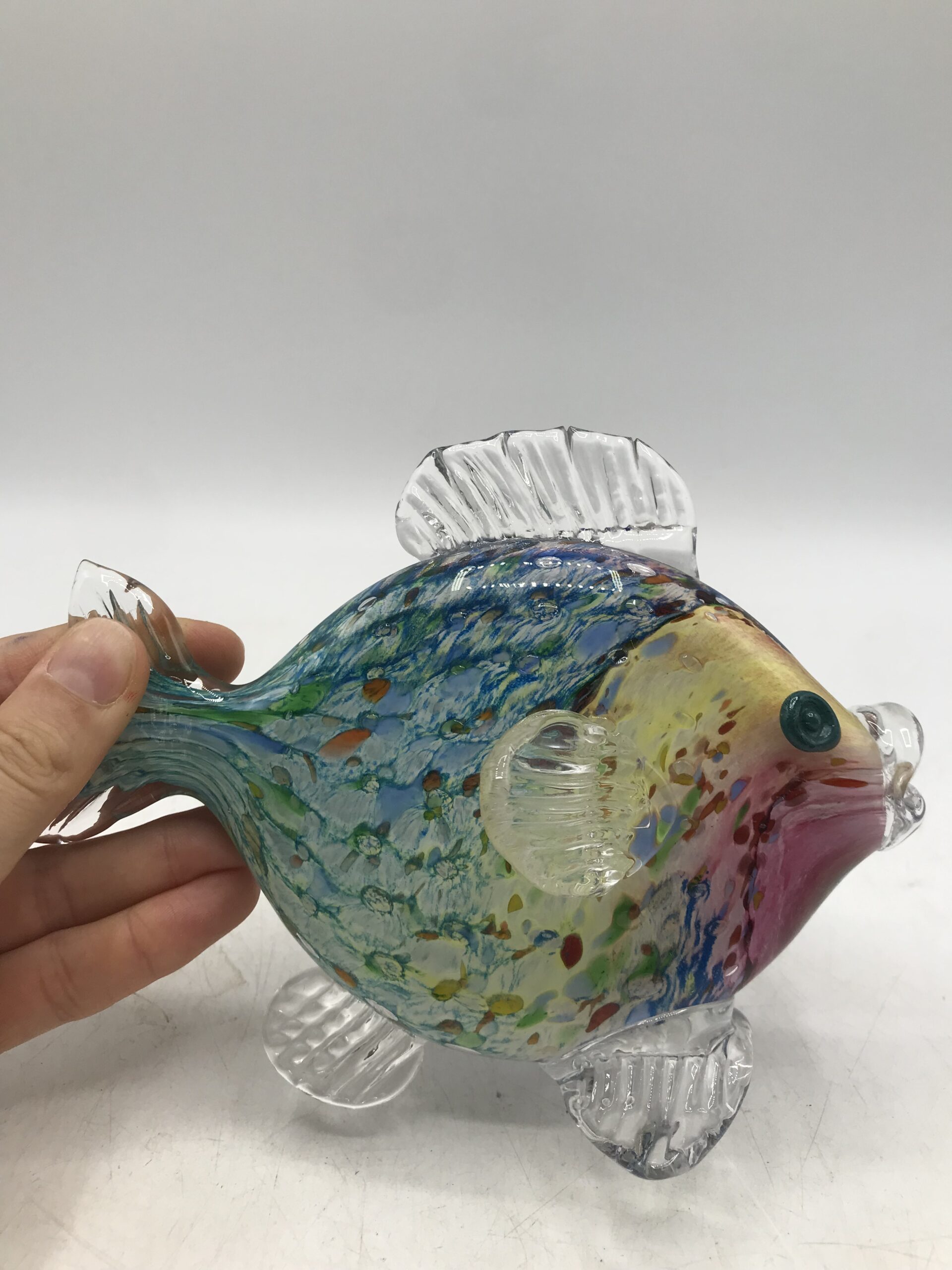 Figurine poisson en verre soufflé - Ressourcerie Histoires Sans Fin