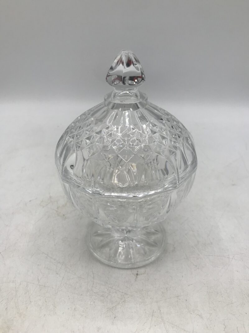 Sucrier en cristal vintage – Image 3