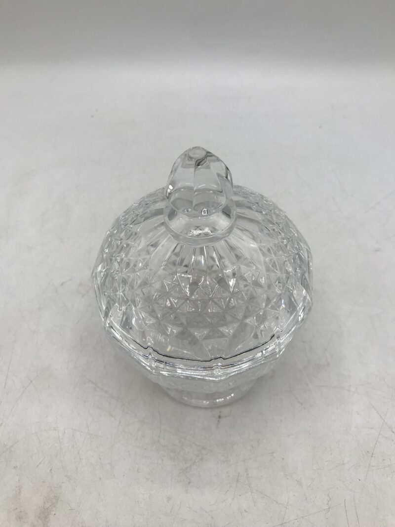 Sucrier en cristal vintage – Image 4