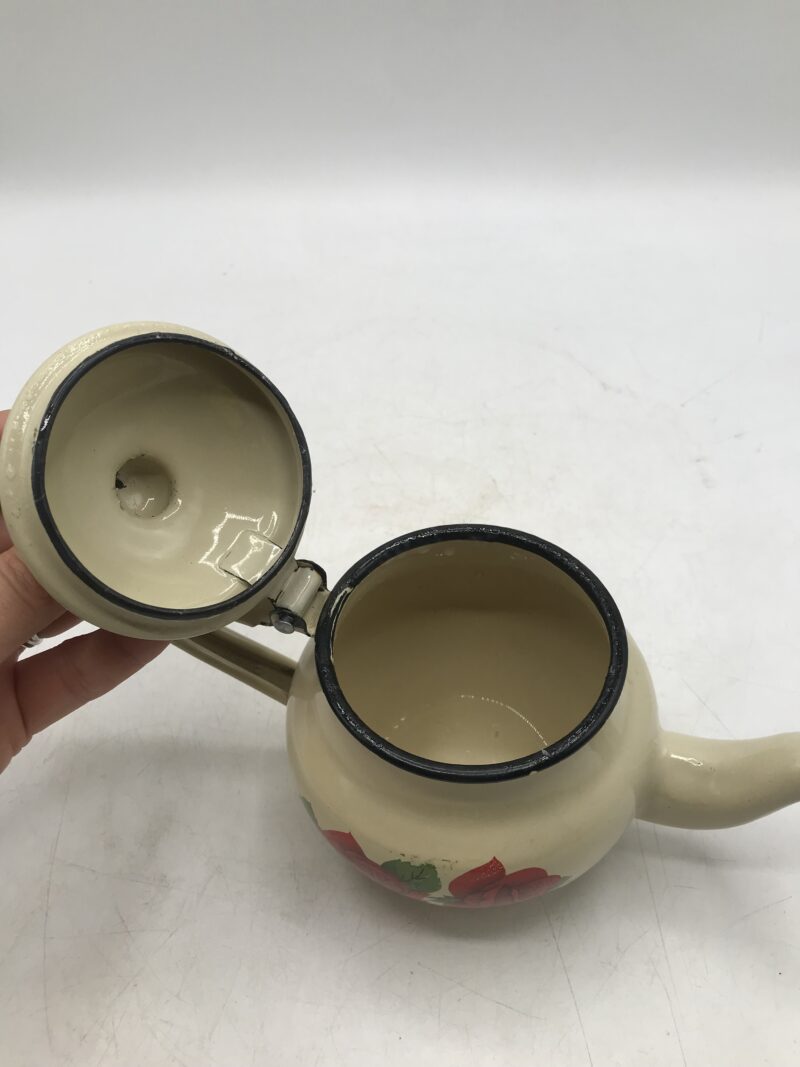 Duo de théières émaillées vintage – Image 3