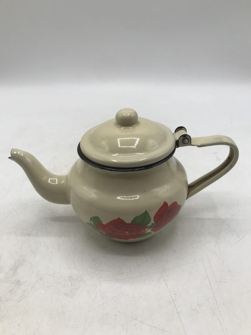 Duo de théières émaillées vintage – Image 5
