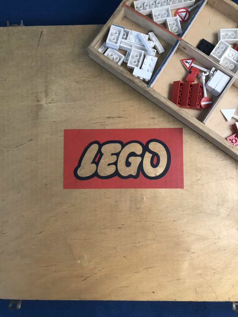 boite lego bois vintage