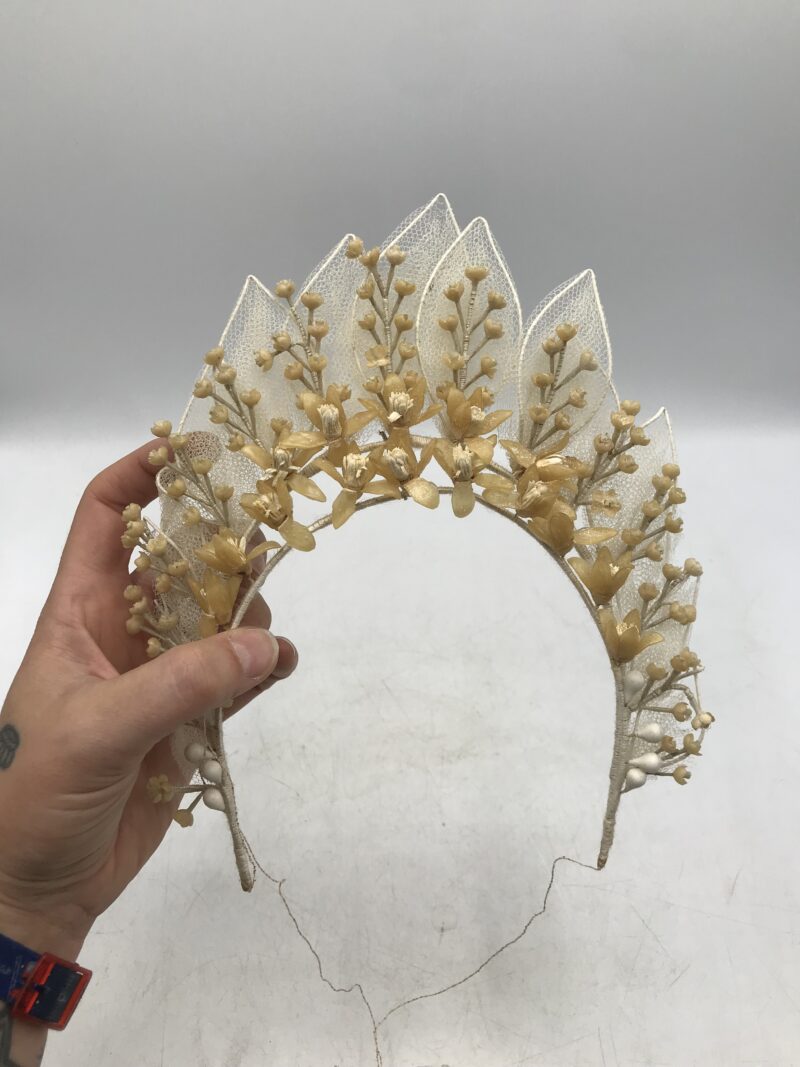 Diadème et couronne mariée vintage – Image 4
