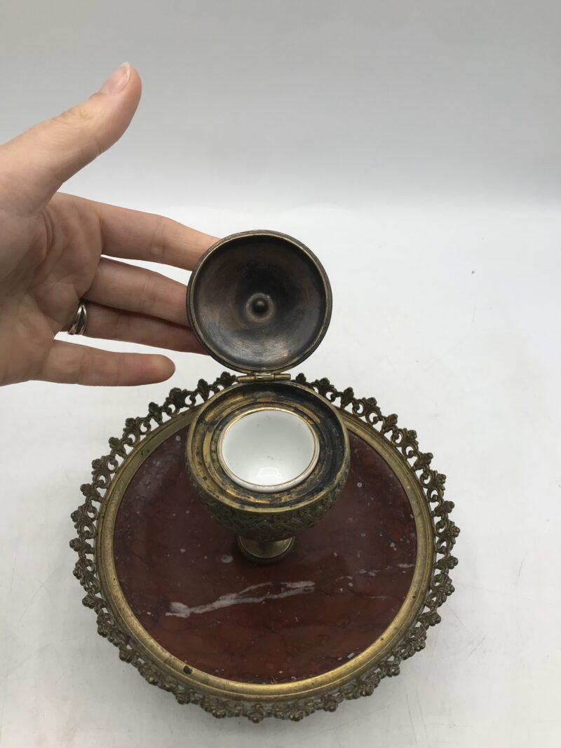 Encrier ancien du 19-ème siècle – Image 4