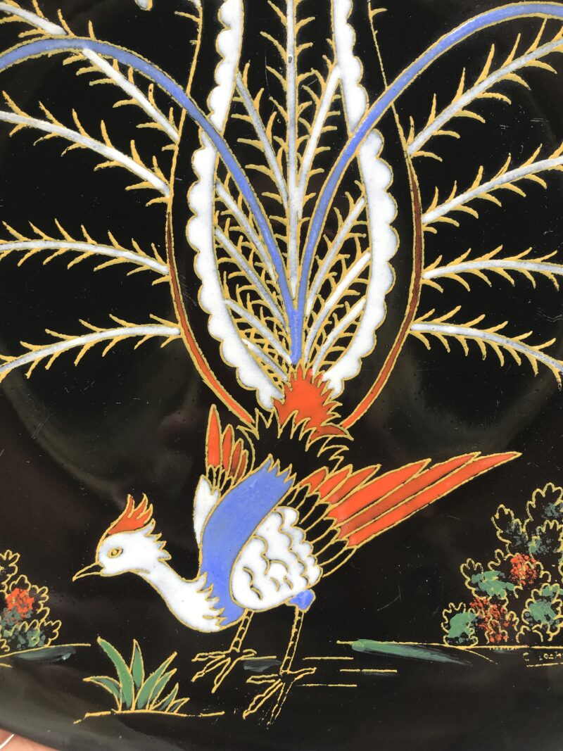 Assiette Longwy numérotée n°3522 – Image 6
