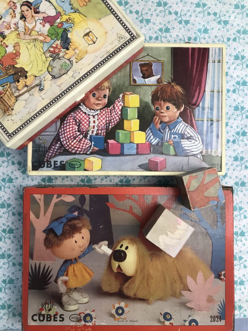 lot de cubes anciens puzzles vintage