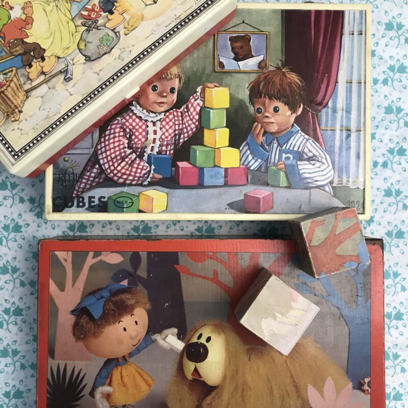lot de cubes anciens puzzles vintage