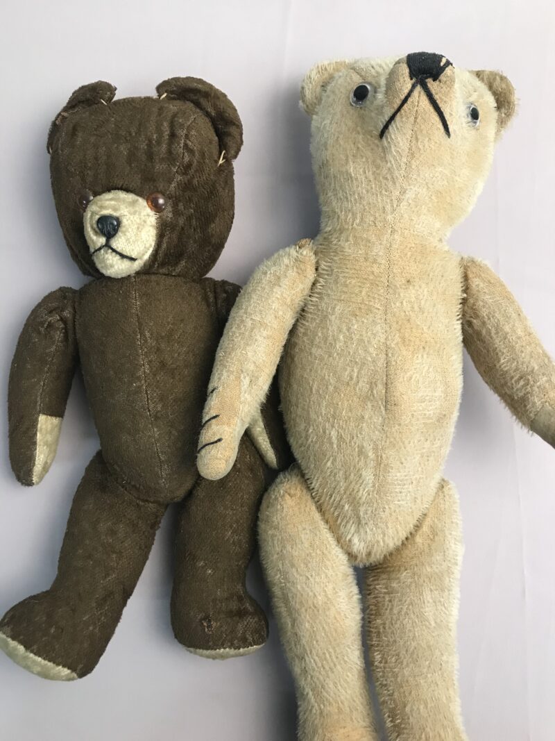 ours en peluche paille ancien