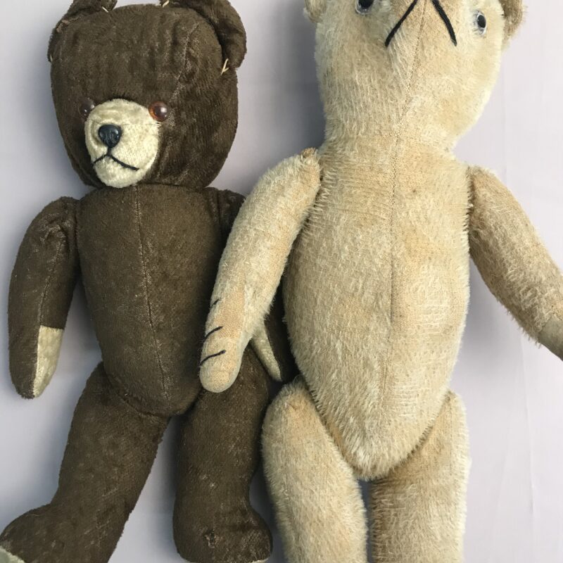 ours en peluche paille ancien