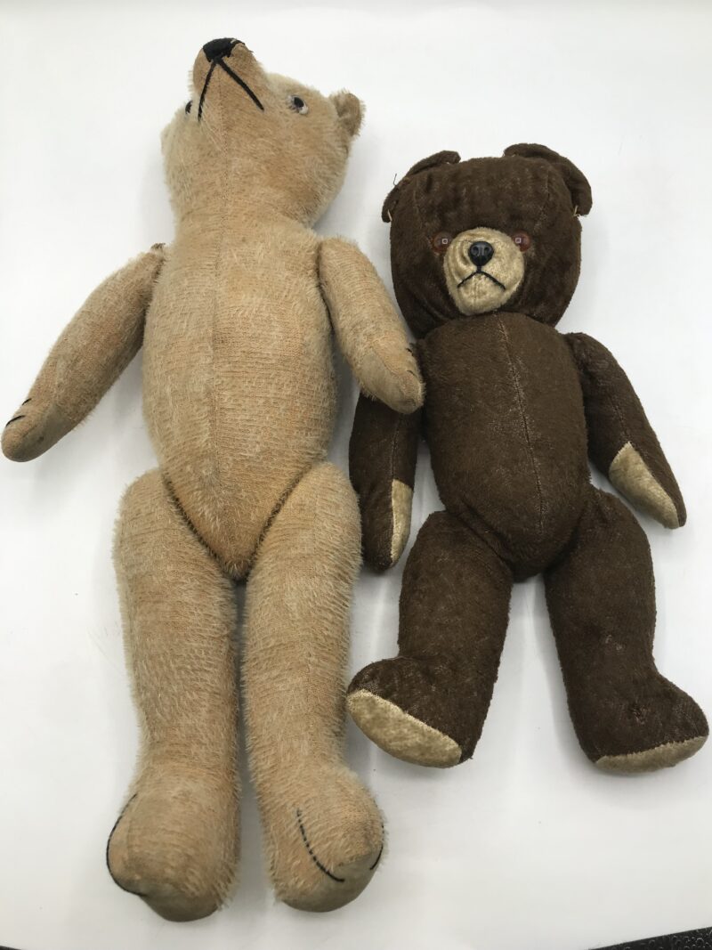 Duo d'oursons en paille vintage – Image 3