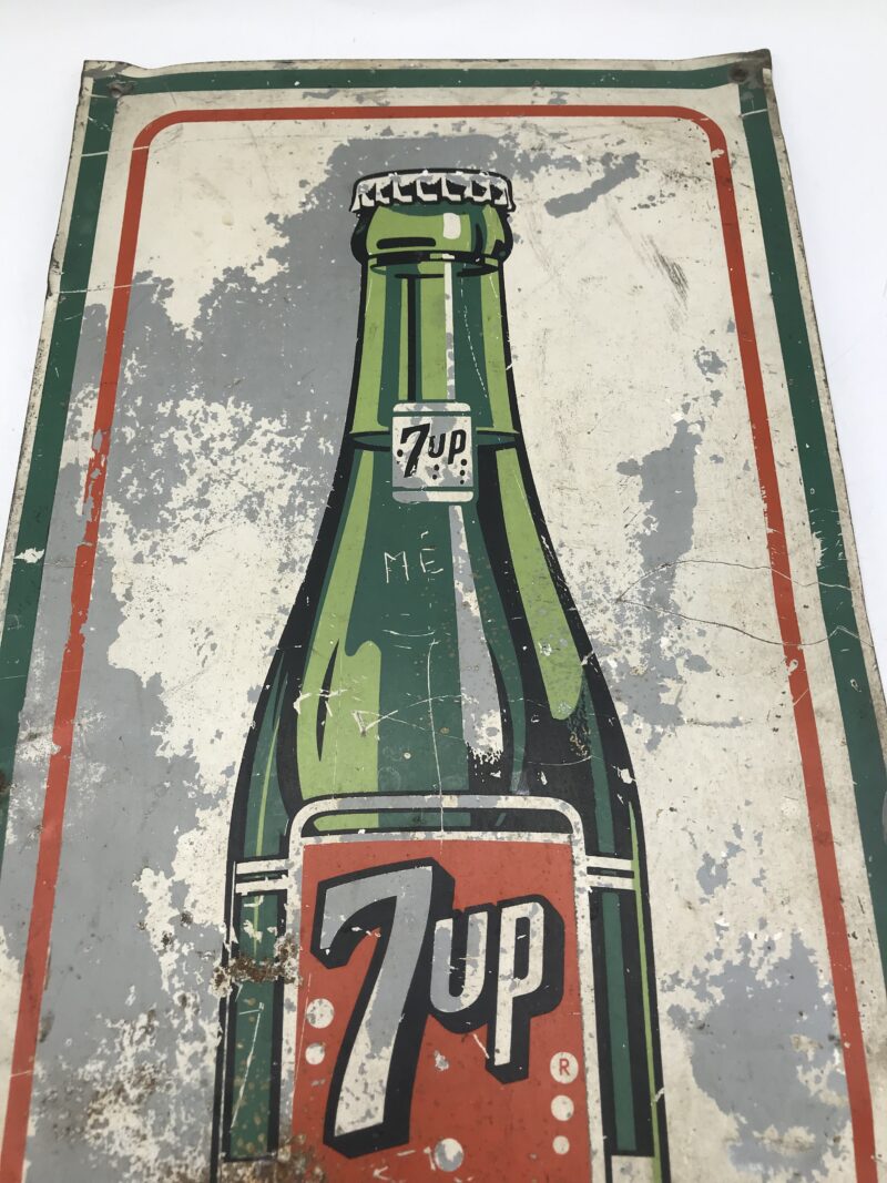 plaque seven up années 40 vintage