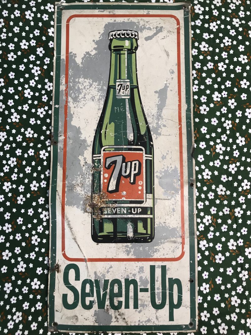 plaque seven up années 40 vintage