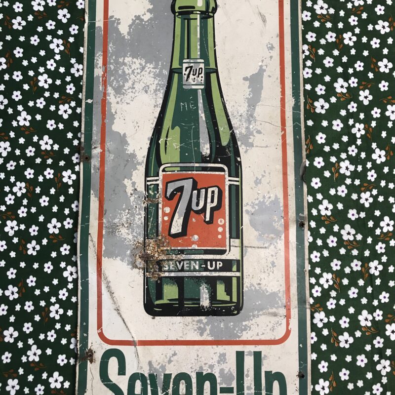 plaque seven up années 40 vintage