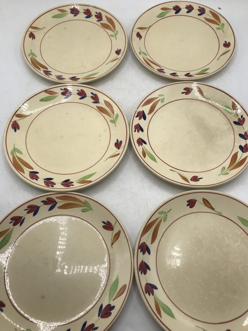 Service de 6 assiettes Gien "Jeannine" – Image 3