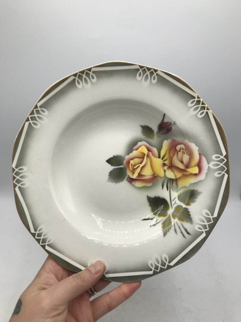 Ensemble de 7 assiettes "Odile" Digoin – Image 8