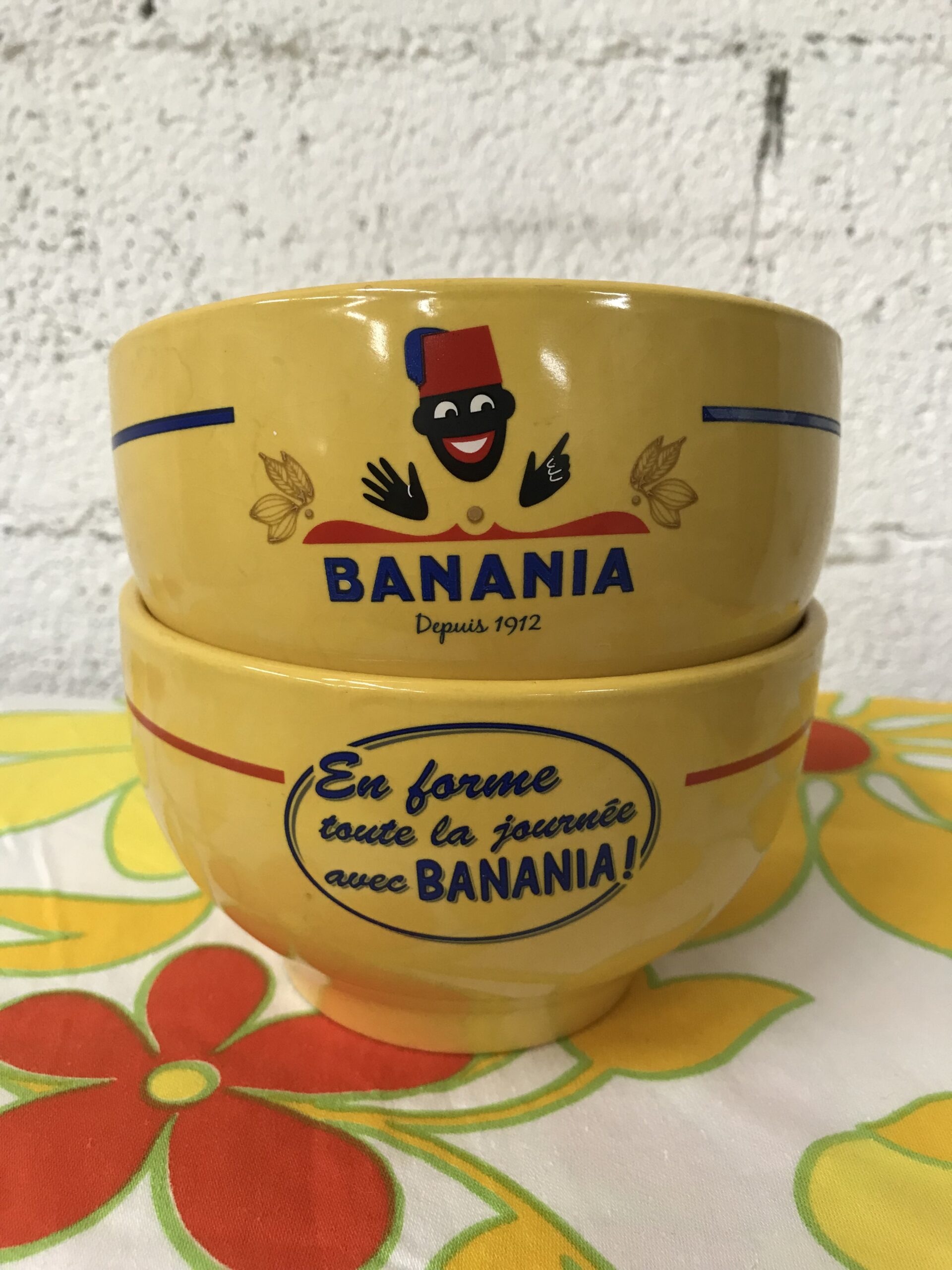 Duo de bols Banania vintage - Ressourcerie Histoires Sans Fin