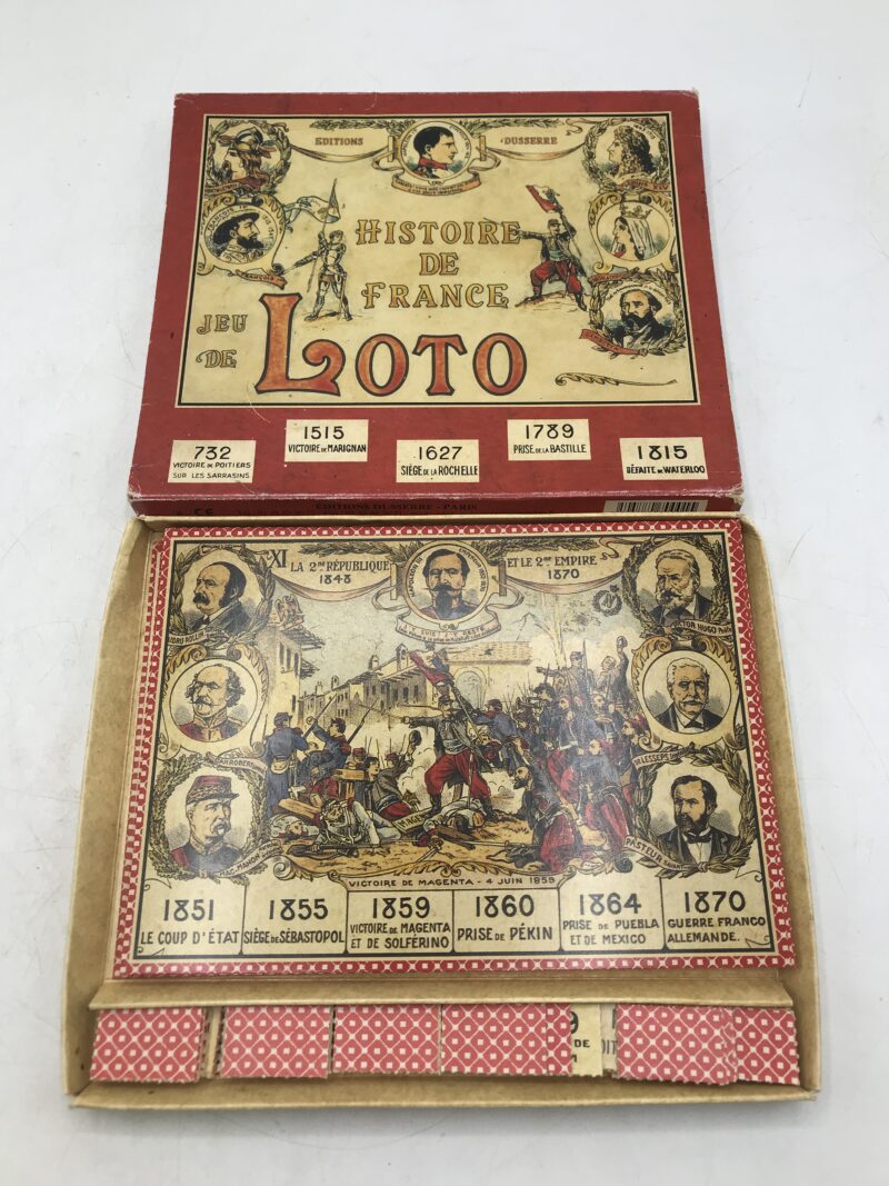 jeux de loto histoire de France vintage