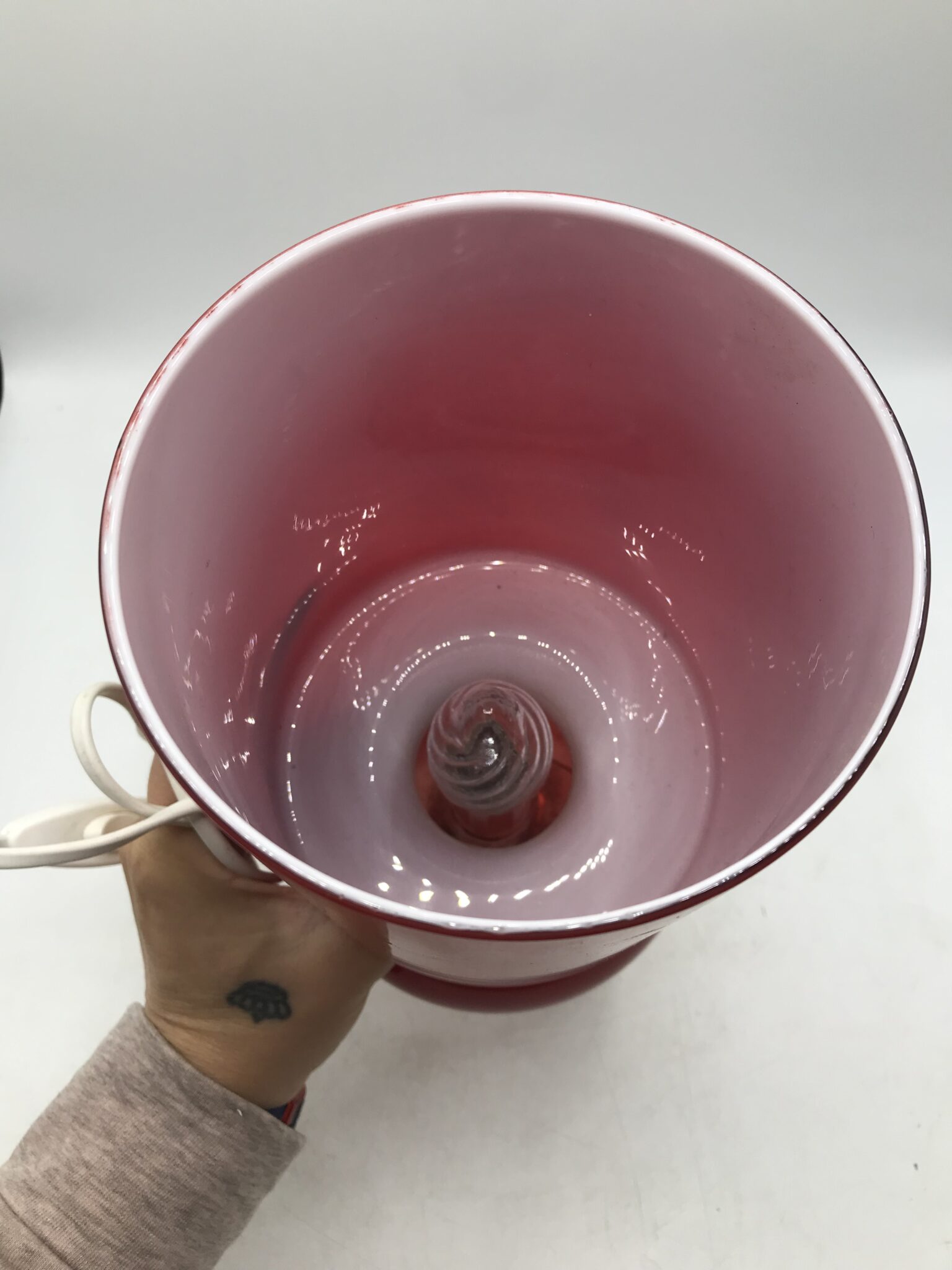 Lampe Ikea Lykta rouge vintage - Ressourcerie Histoires Sans Fin