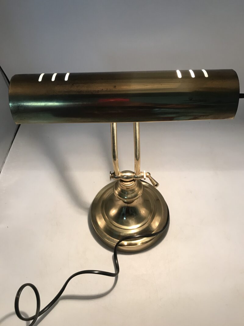 Lampe de bureau laiton vintage – Image 6