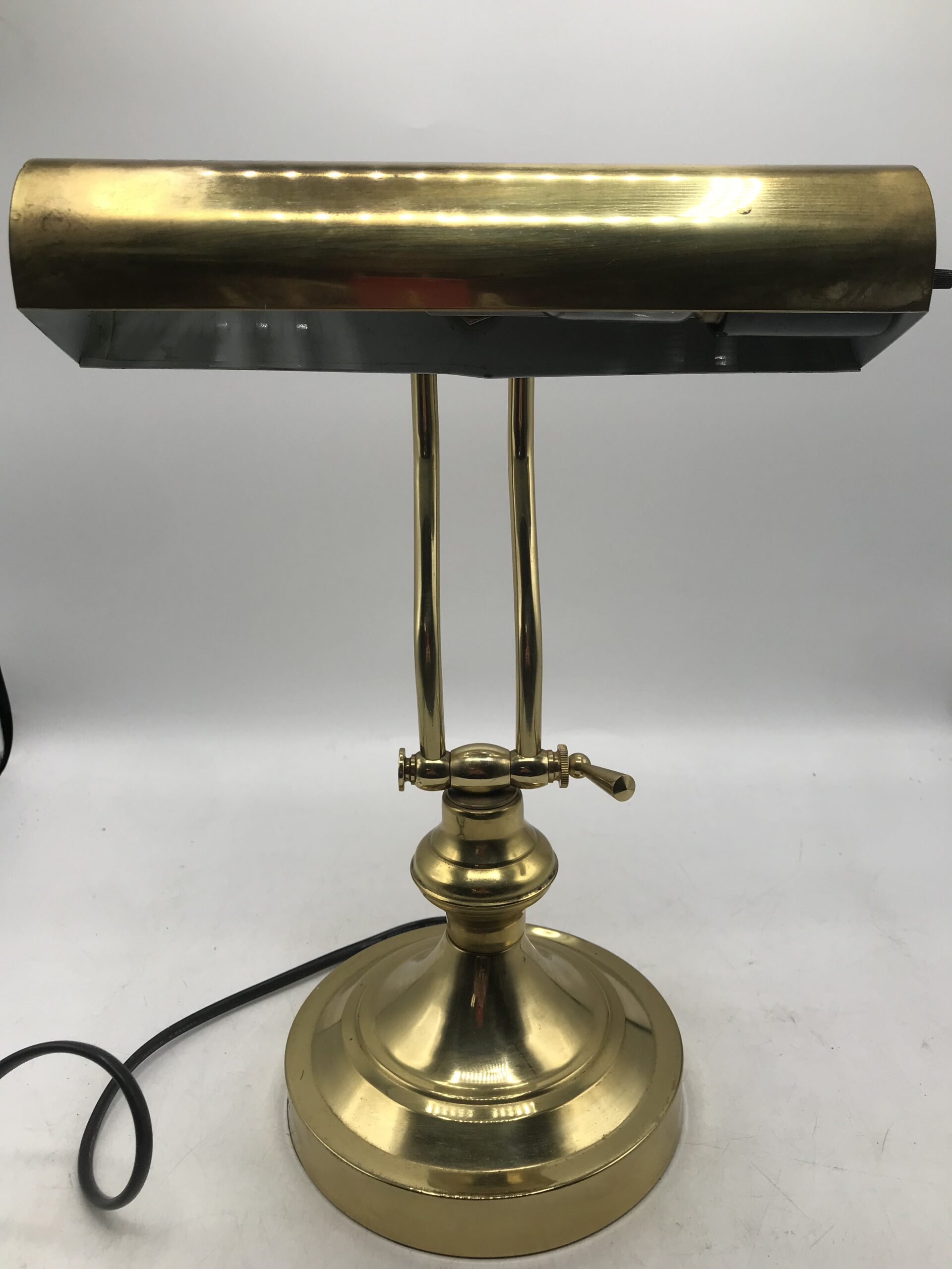 Lampe de bureau laiton 22cm vintage 1940 — Jolie Vieillerie