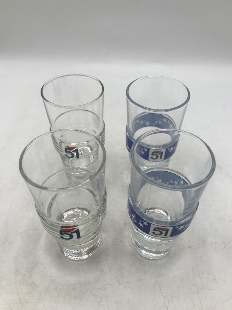 lot de 4 verres 51