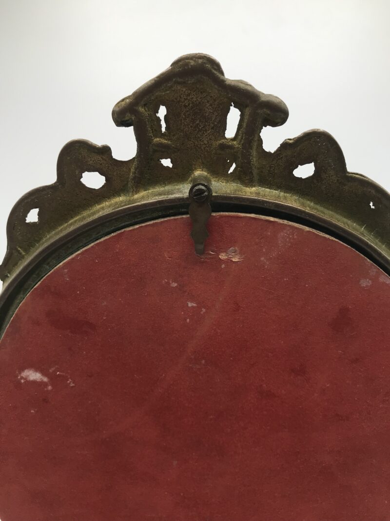 Miroir psyché ancien sur pied en laiton – Image 5