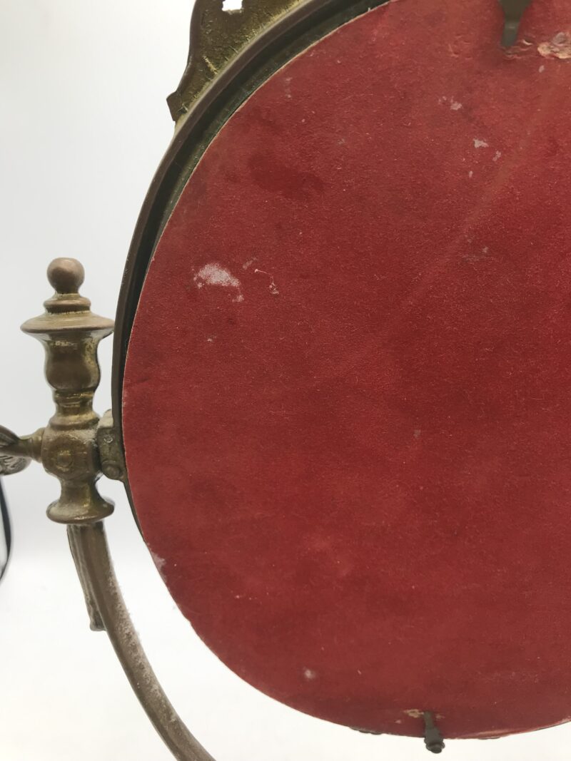Miroir psyché ancien sur pied en laiton – Image 6