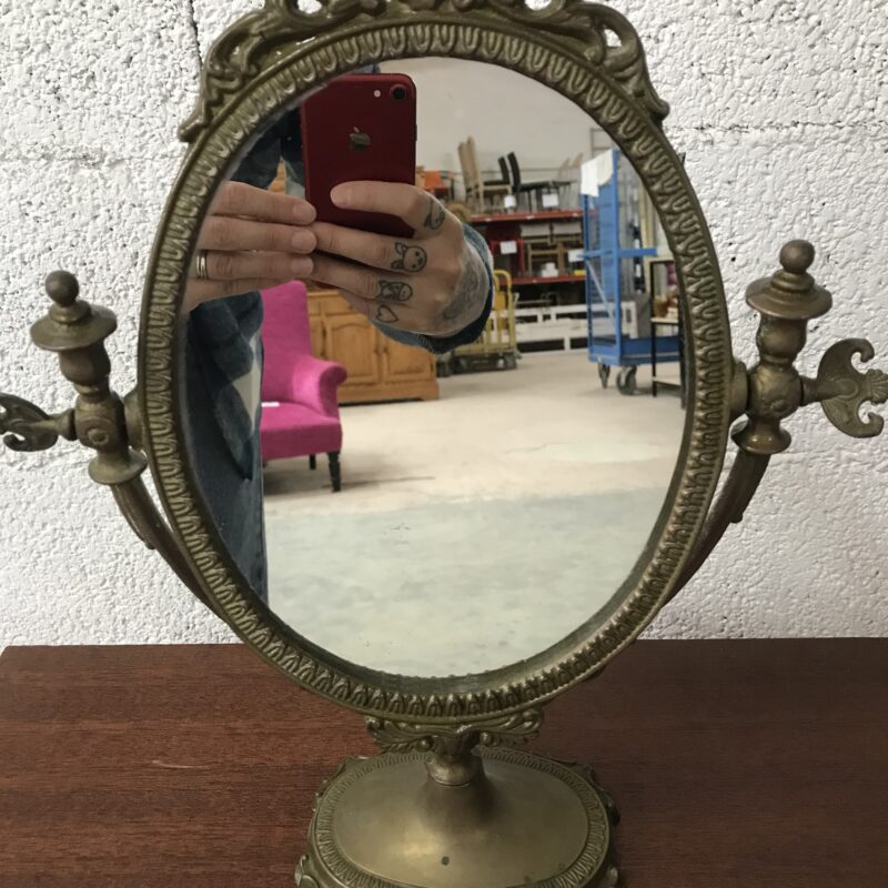 miroir laiton ancien