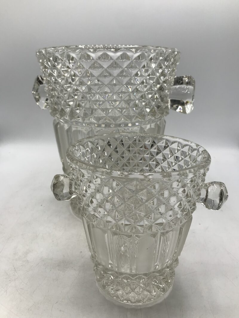 Duo de seau en cristal vintage – Image 3