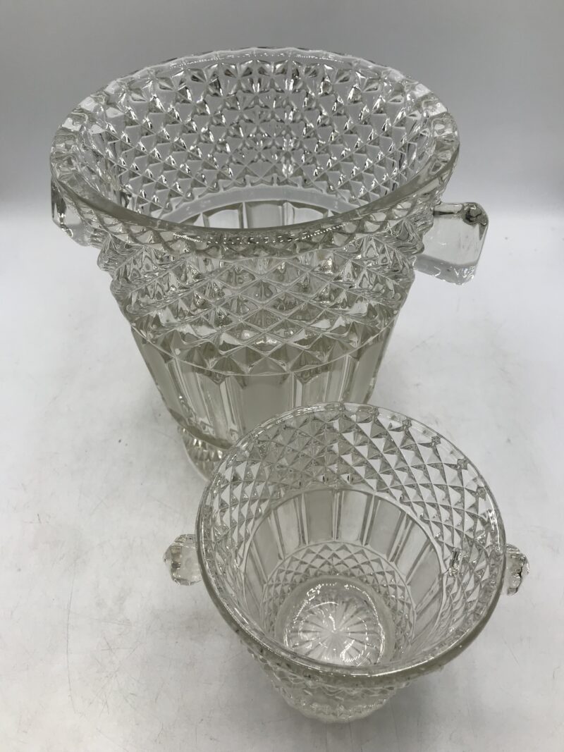Duo de seau en cristal vintage – Image 7