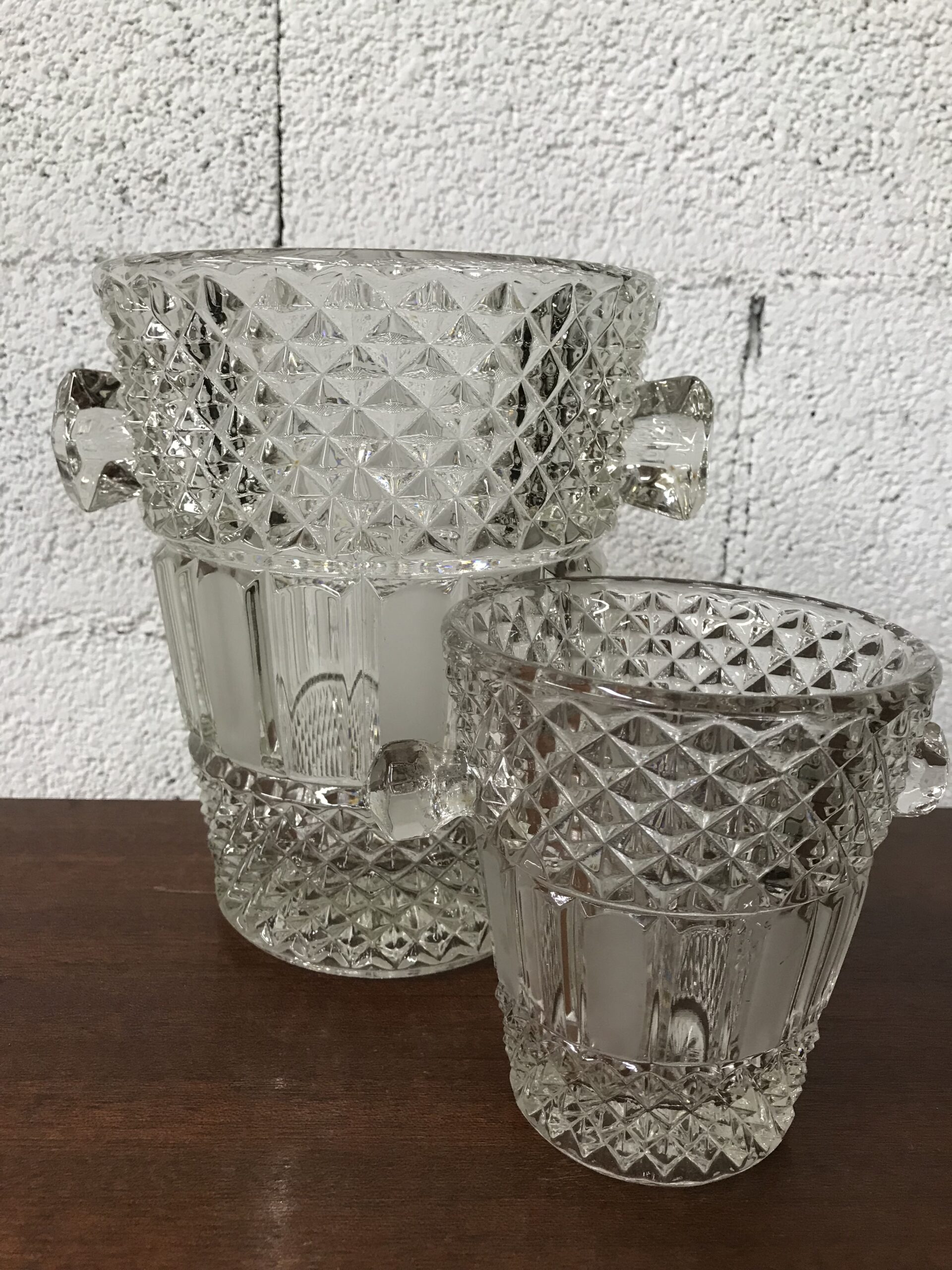 Lot de 12 repose couverts repose couteaux en cristal Baccarat