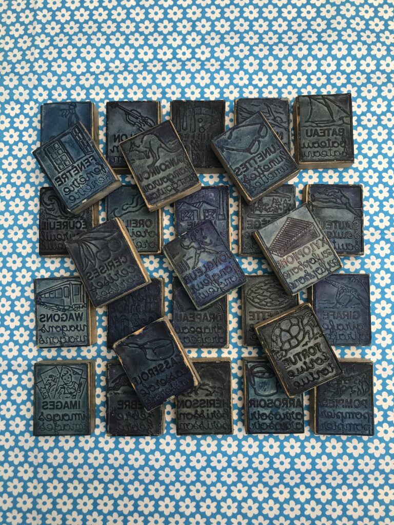 Lot 8 Tampons Bois Vintage Fleurs Plantes - Tampons Scrapbooking Bricolage Caoutchouc