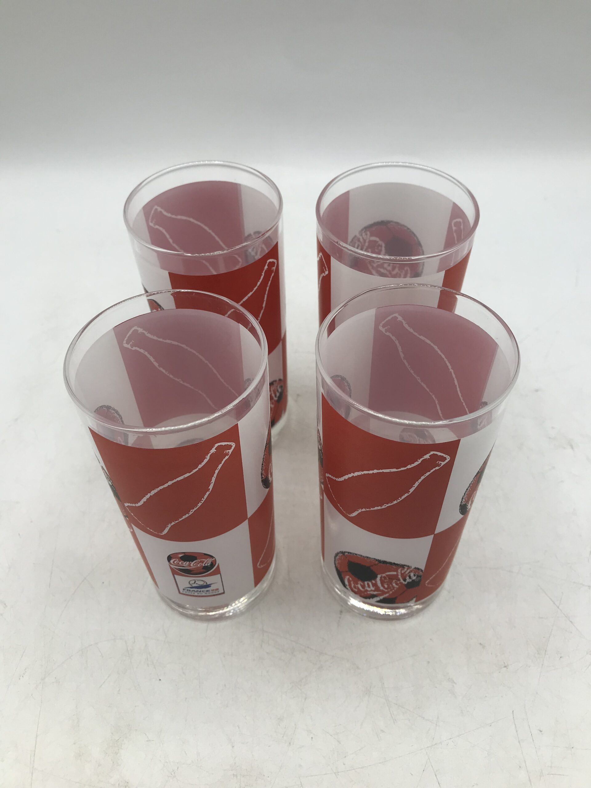 4 Verres Coca Cola vintage