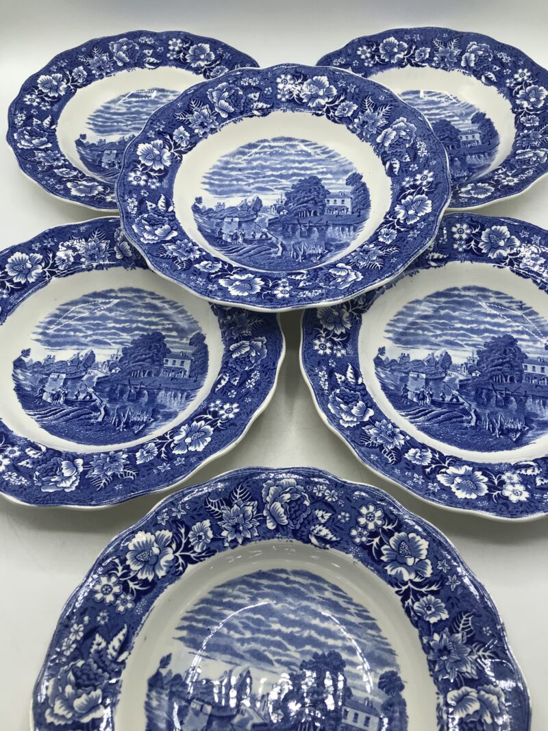 Service 12 assiettes creuses Staffordshire – Image 4