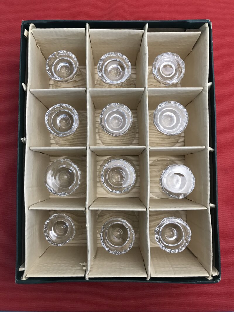 12 verres cristal Daum France