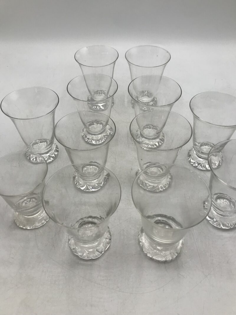 12 verres cristal Daum France