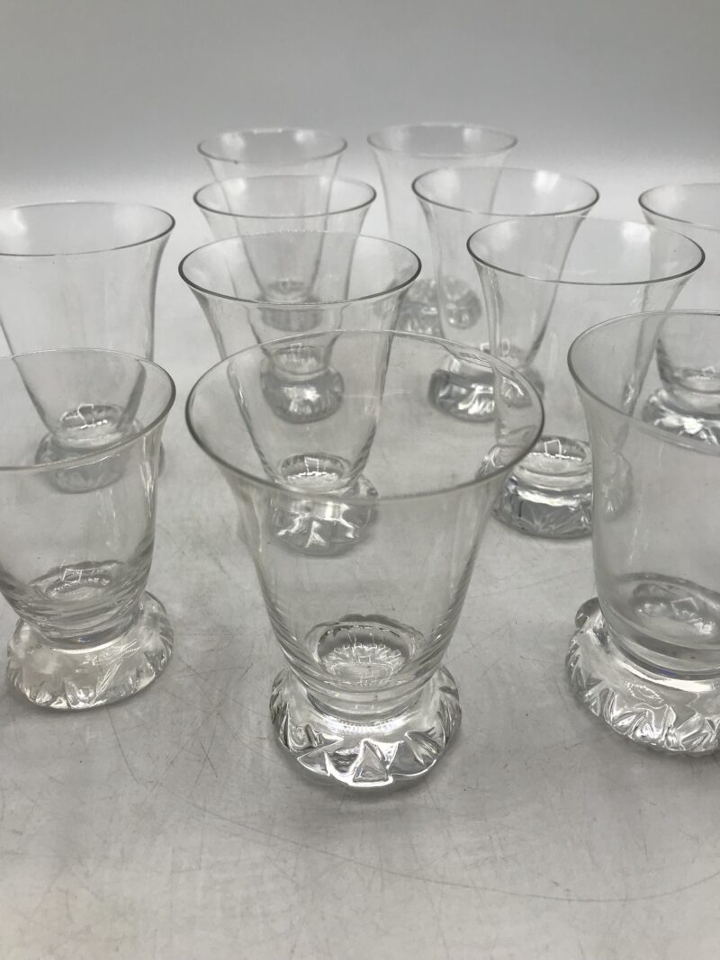 12 verres cristal Daum France