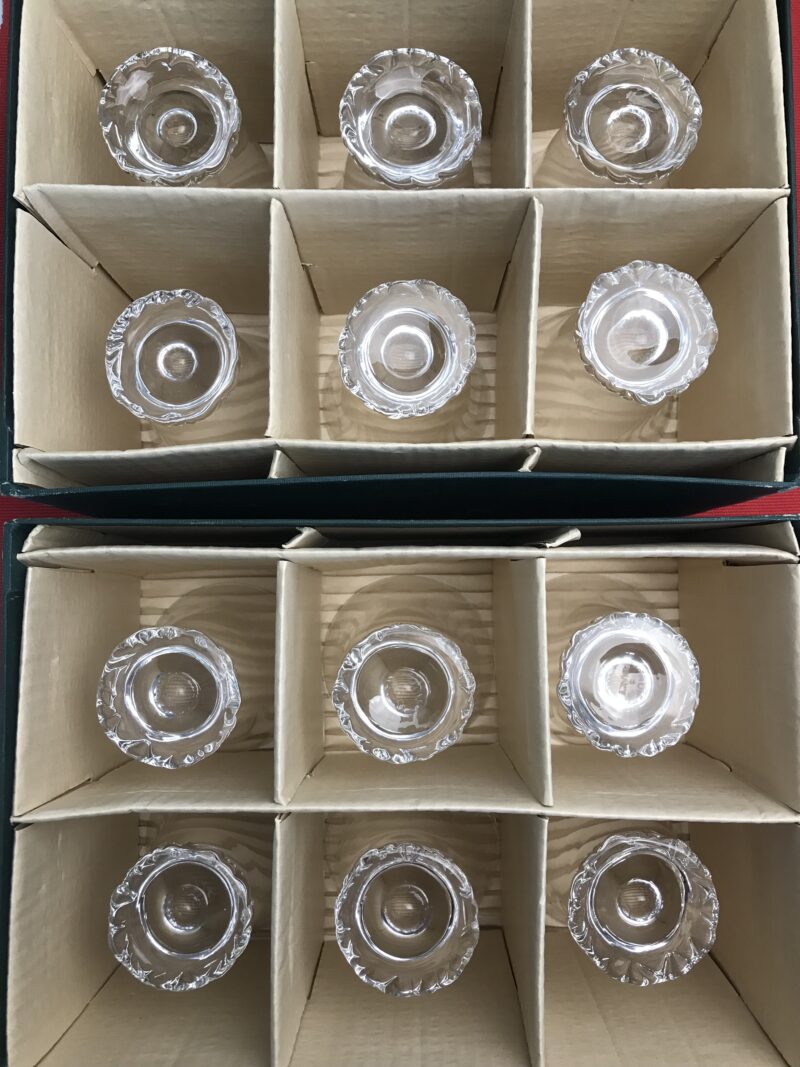 12 verres cristal Daum France