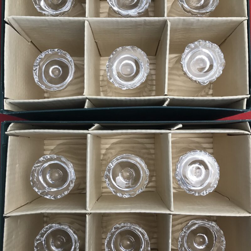 12 verres cristal Daum France