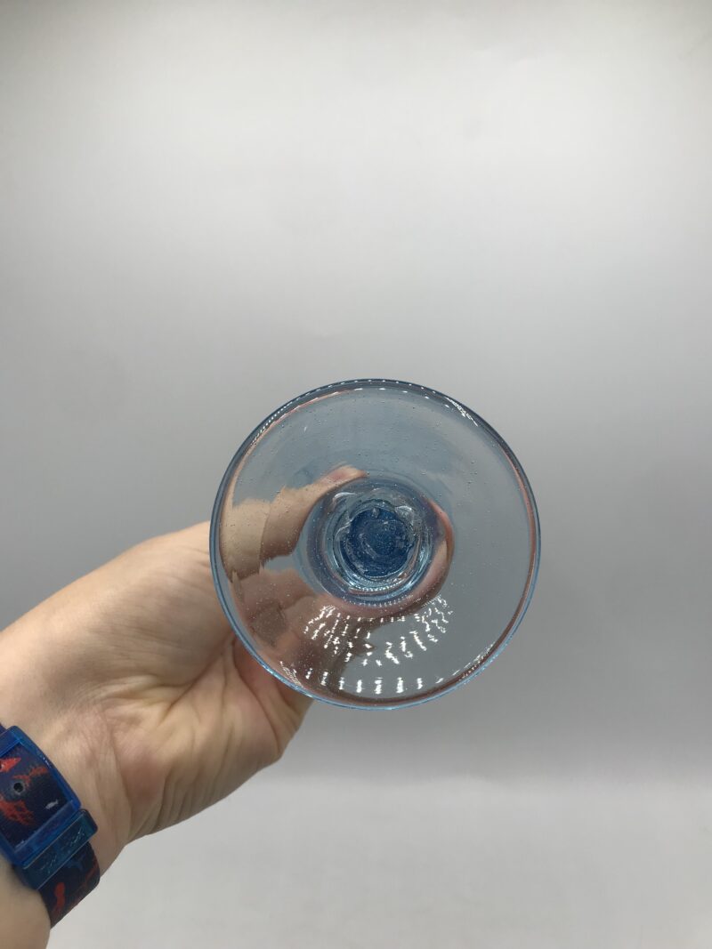 Service 8 flutes verre Biot bleu – Image 8